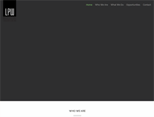 Tablet Screenshot of lpwarchitecture.com